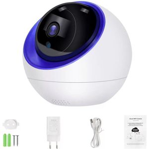 Xd Xtreme - FDH indoor beveiligingscamera - blauw met wit - spaceball design - binnen camera - met app