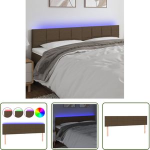 The Living Store Hoofdeinde - 200 x 5 x 78/88 cm - LED-strip