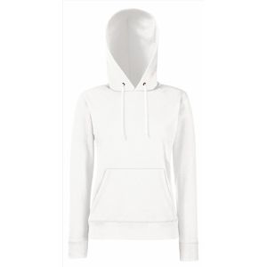 Fruit of the Loom - Lady-Fit Classic Hoodie - Wit - XS