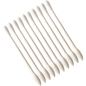 100pcs Dubbele Tip Wattenstaafjes - Draagbare Individueel Verpakte Wegwerp Make-up Applicator Swab - Zacht voor Reizen