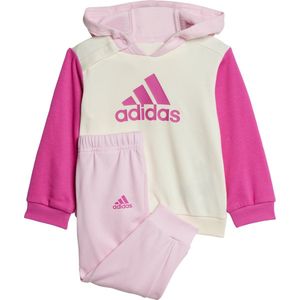 adidas Sportswear Essentials Colorblock Joggingpak Kids - Kinderen - Beige- 104