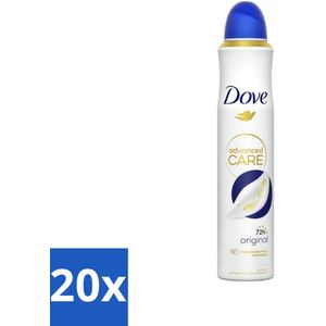 Dove - Deodorant - Spray Advanced Care - Frisse en langdurige bescherming - 200 ml - Bulkverpakking - 20 stuks