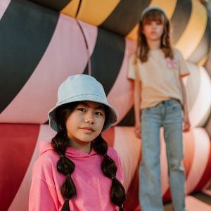 No Way Monday meisjes trui with hood dropped shoulder Fuchsia - girls 3