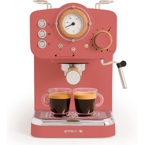 CREATE - Express Koffiemachine - Gemalen koffie - Espresso - Cappuchino - Machiato - Americano - THERA RETRO