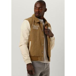 Goosecraft Gc Varsity Jacket Jassen Heren - Zomerjas - Bruin - Maat M