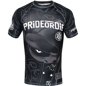 PRiDE or DiE STAND STRONG Rash Guard S/S Compression Shirt