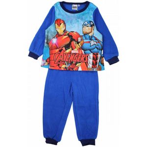 Avengers Fleece Pyjama - Fleece - Blauw - Maat 104 (4 jaar - tot 104 cm)