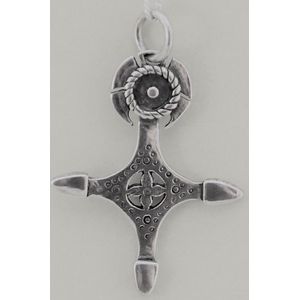 Zilveren hanger Zilver hanger Toeareg kruis