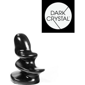 Dark Crystal Geschroefde Buttplug 11 x 16 cm - zwart