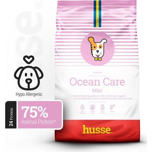 Husse Ocean Care Mini - Zalm & Rijst - Hypoallergeen Hondenvoer voor Kleine Honden - 5 x 150g proefpakket