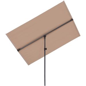 MaxxGarden Schaduwdoek - Parasol - zonnezeil op steel 130x180cm - Taupe