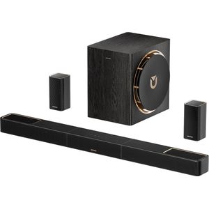 ULTIMEA Skywave X50 Professionele Soundbar met Dolby Atmos, 5.1.4-kanaals Surround Sound-systeem voor tv met 2 draadloze surroundluidsprekers en 8"" subwoofer, BT 5.4