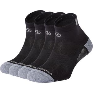 DOUBLE PACK BOSTON Lage Hardloopsokken - Antibacterieel - Zwart - Maat 36-38