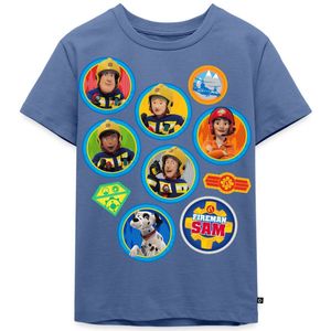 Brandweerman Sam™ Brandweer Team Embleem Ontwerp Premium T Shirt Kinderen