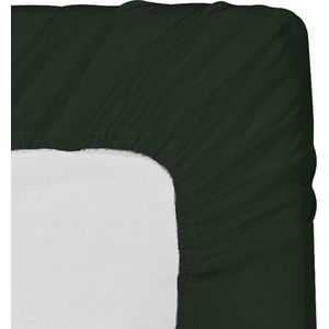 Hoeslaken Micropercal 2 persoons Lits-Jumeaux en strijkvrij (180 x 200cm) Donker groen