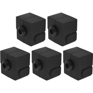 5-pack 3D printer siliconen verwarmingsblok 3D beschermhoes Geschikt voor Ender 3 V3 SE Ender 5 S1 Ender 7