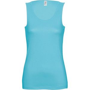 SOLS Vrouwen/dames Jane Sleeveless Tank / Vest Top (Blauw Atol)