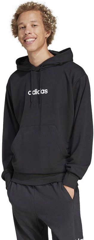ADIDAS - Hoodie Essentials Linear - Zwart - Katoen