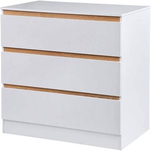Commode/Ladekast voor Baby - Verzorgingstafel - Wit - 78x80x48 cm
