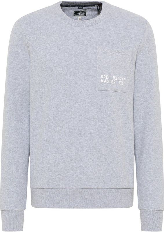 DreiMaster - Sweatshirt - Licht Grijs Melange - Ronde Hals