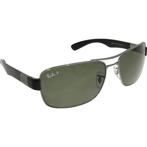 Ray-Ban RB3522 004/9A - Gunmetal - zonnebril - Staalgrijs / Groen Klassiek G-15 - Gepolariseerd - 64mm