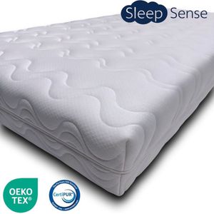 Sleep Sense® - matras 90x200 - circa 16 cm - Koudschuim - HR55 - premium afritsbare hoes - Oekotex Certipur gecertificeerd - Gratis levering