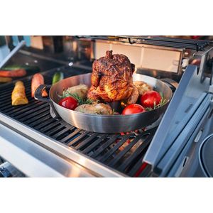 gevogeltebraad, van roestvrij staal + gietijzeren handgrepen, grillrooster voor Enders® gasbarbecues Monroe, Kansas, Boston, BrooKLYN Next, Chicago 3