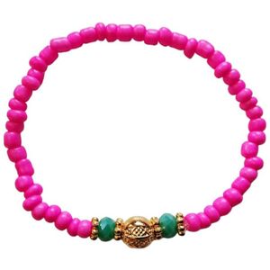 Seabiza - Armband - Ibiza - Rainbow - Roze/Groen