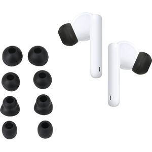 kwmobile 8x Replacement Double Flange Ear Tips Compatible with Huawei Freebuds 4i - Set of Silicone Eartips for Earbuds
