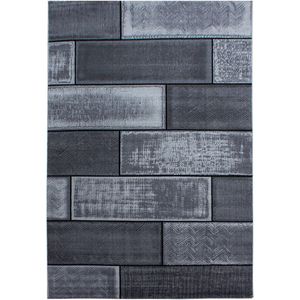 Laagpolig Vloerkleed - Zwart - Plus - 80x300 cm