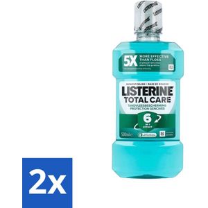 Listerine – Mondwater – Total Care – Tandvleesbescherming – 500 ml - Voordeelverpakking - 2 stuks