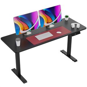 Avalo Zit Sta Bureau Elektrisch Verstelbaar - 120x60 CM - Zwart - Elektrisch Bureau