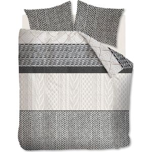 Beddinghouse Mahon dekbedovertrek zwart 260x200 cm (Zwart)