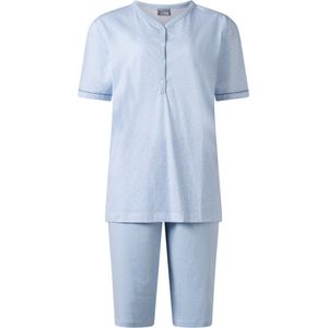 Lunatex - dames shortama 124217 - blauw - maat S
