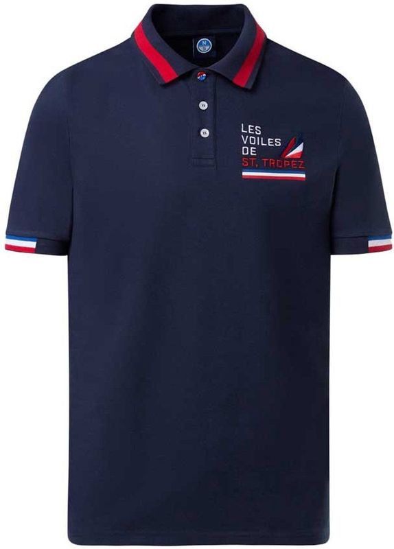North Sails Lvdst Korte Mouw Poloshirt Blauw XS Man
