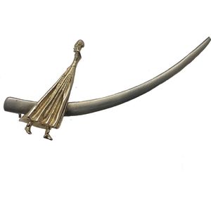 Broche - geel/wit 14 krt goud - 14 krt - handwerk - enige exemplaar - Verlinden juwelier