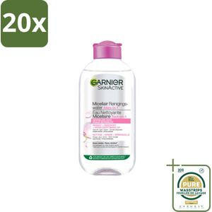 20 x Garnier - SkinActive - Micellair Water - Gevoelige Huid - Gezichtsreiniger - 200 ml - Grootverpakking - Gevoelige Huid - Gezichtsreiniger - Micellair Water - Make-up Verwijderen - Huid Reinigen
