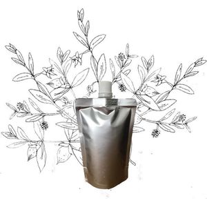 Jojoba olie - navulling 100ml pouch met schenkmond (hersluitbaar) - vegan - dierproefvrij en zonder chemische toevoegingen - jojoba huidolie