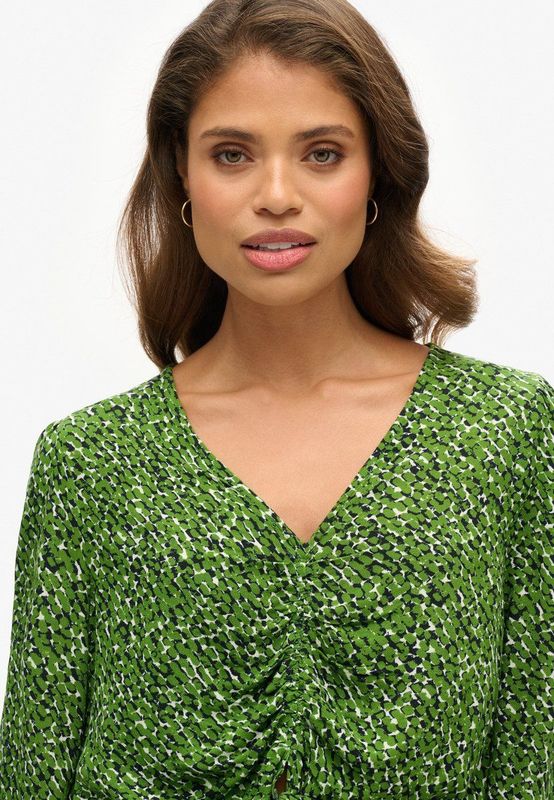 Superdry - Vintage Tie Front - Blouse - Lange Mouwen