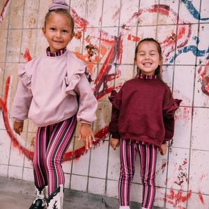 Lois ruffle sweater muted mauve 98-104