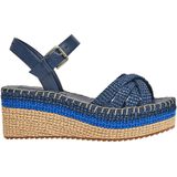 Pepe Jeans Vrouwen Witney kleuren wig sandaal, blauw (marine), 3 UK, Blauw marine, 3 UK
