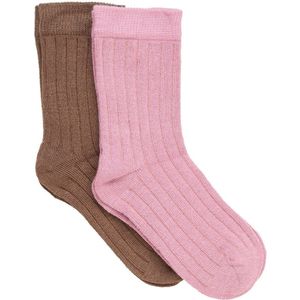 Minymo Sokken - 2-pack - Bamboe - Orchid Haze - Minymo - 15/18 - Sokken