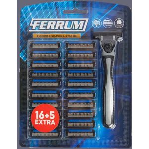 Ferrum scheermes met extra mesjes 21 stuks