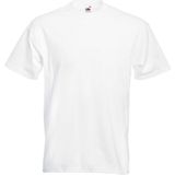 Grote maten basic wit t-shirt voor heren maat 4XL