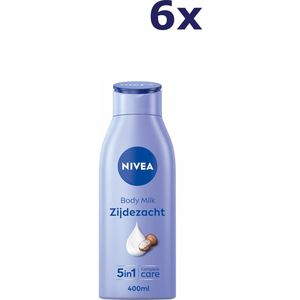 6x Nivea Bodymilk - Zijdezacht 400 ml