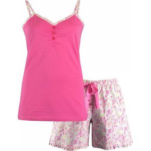 Tenderness Dames Shortama - Pyjama Set - Roze - Maat S