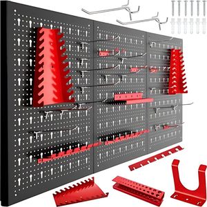 Truskore Gereedschapswand - Aluminium Gereedschapsrek - Gereedschapsbord - Gereedschapshouder - Hakenset - Ophangsysteem - Gereedschapsorganizer