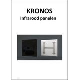 Royal plaza Kronos handdoekhouder voor infrarood paneel 500Watt rvs