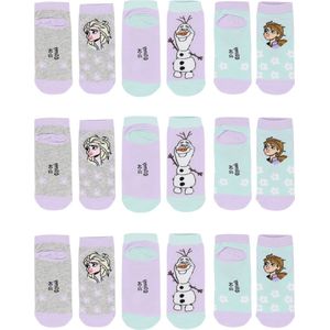 Frozen Sokken - Maat 27/30 - 9 Paar - 3 x 3-Pack - Multicolour - Meisjes