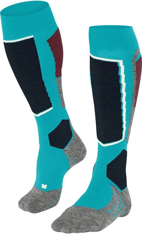 FALKE - SK2 Intermediate W - Ski Sokken - Turquoise Peacock Blue - 1 Paar
